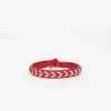 Maria Rudman Red Hide A Bracelet 4| Bracelets