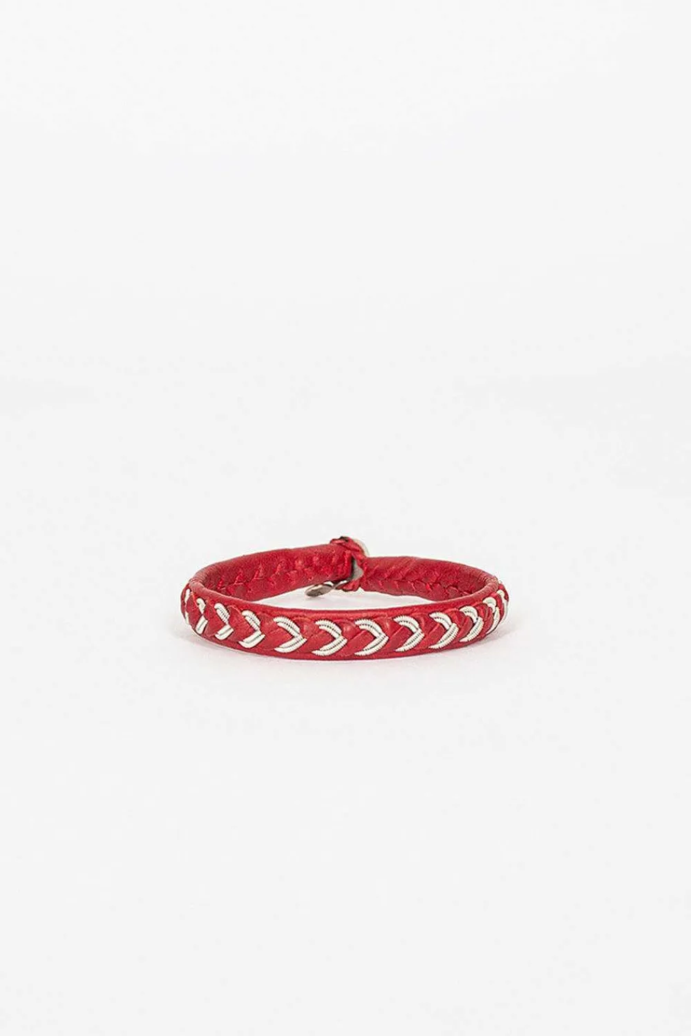 Maria Rudman Red Hide A Bracelet 4| Bracelets