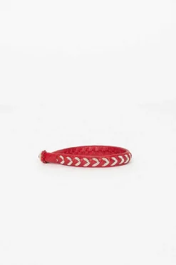 Maria Rudman Red Hide A Bracelet 4| Bracelets