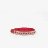 Maria Rudman Red Hide B Bracelet 1| Bracelets