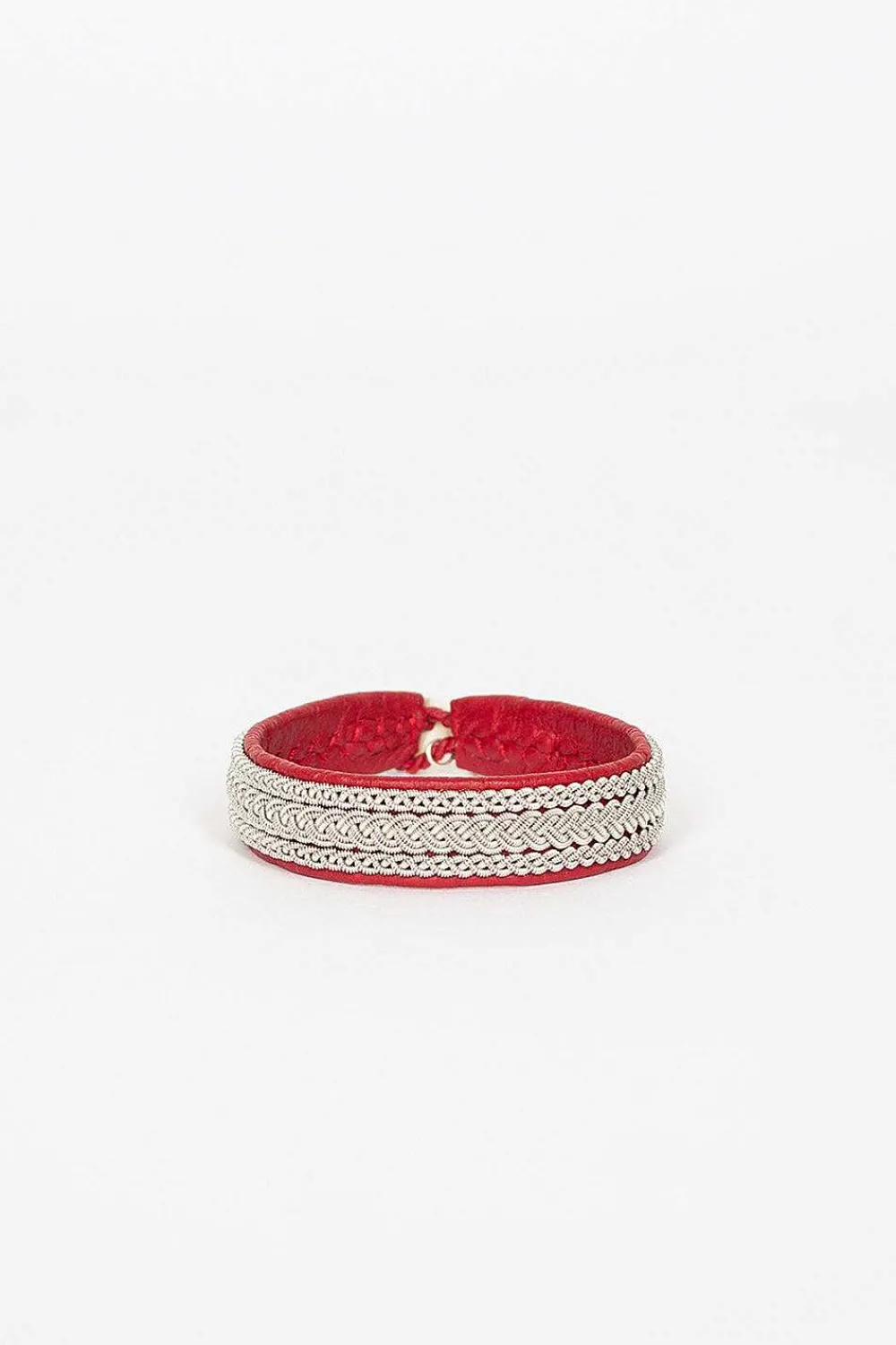 Maria Rudman Red Hide B Bracelet 2| Bracelets