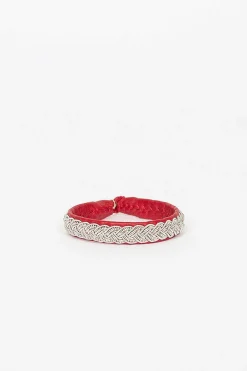 Maria Rudman Red Hide B Bracelet 5| Bracelets