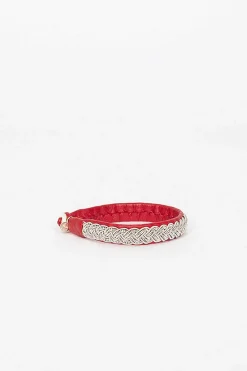 Maria Rudman Red Hide B Bracelet 5| Bracelets