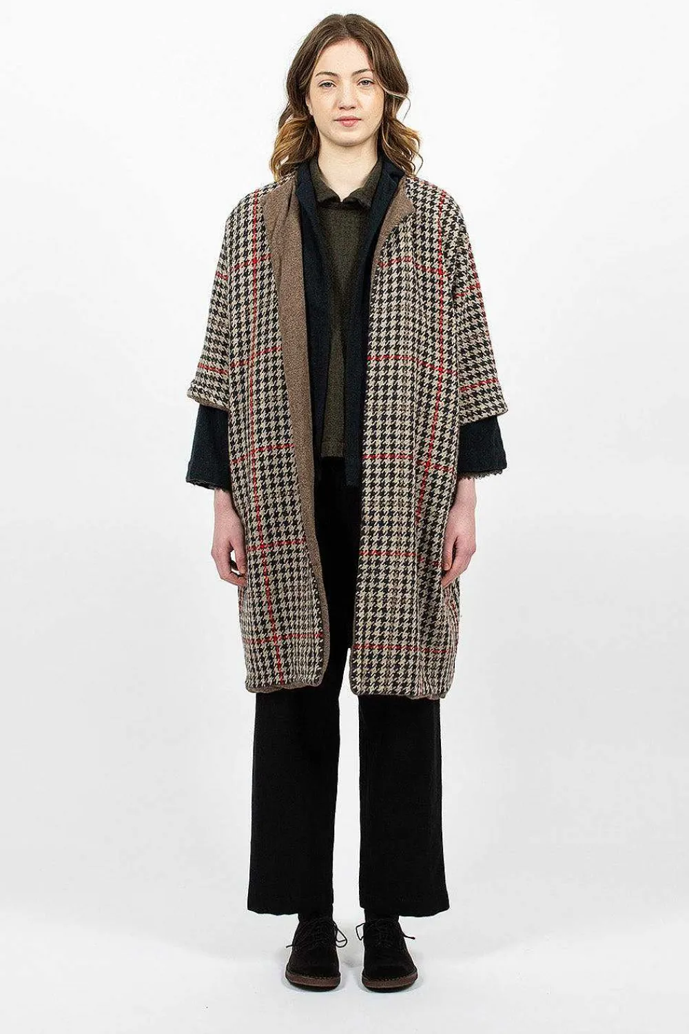 Daniela Gregis Reversible Cashmere Coat Abete| Outerwear