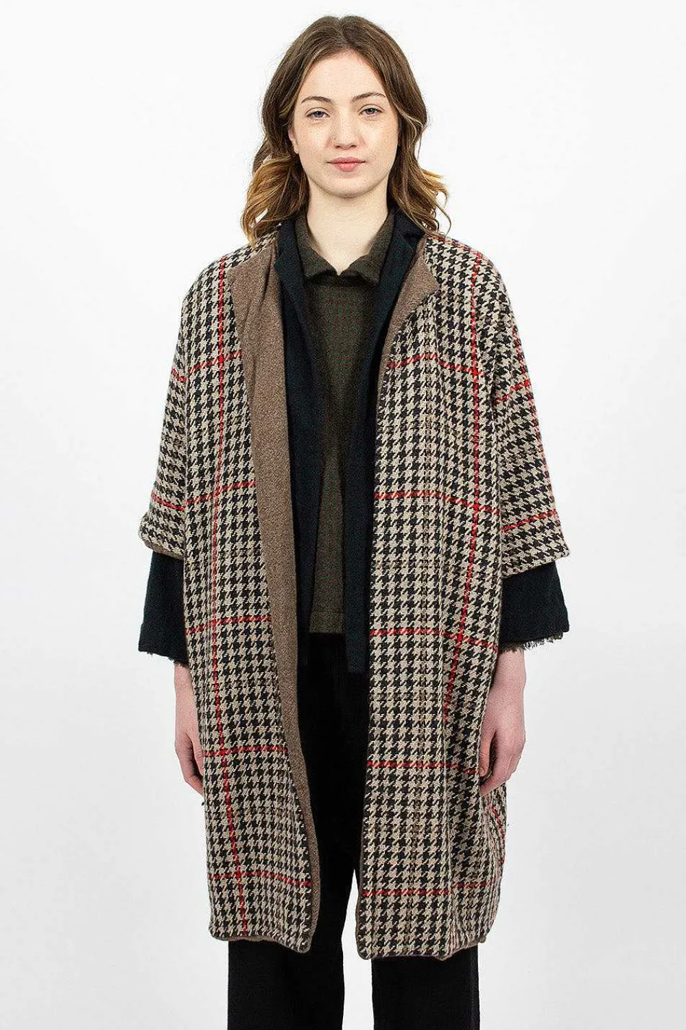 Daniela Gregis Reversible Cashmere Coat Abete| Outerwear