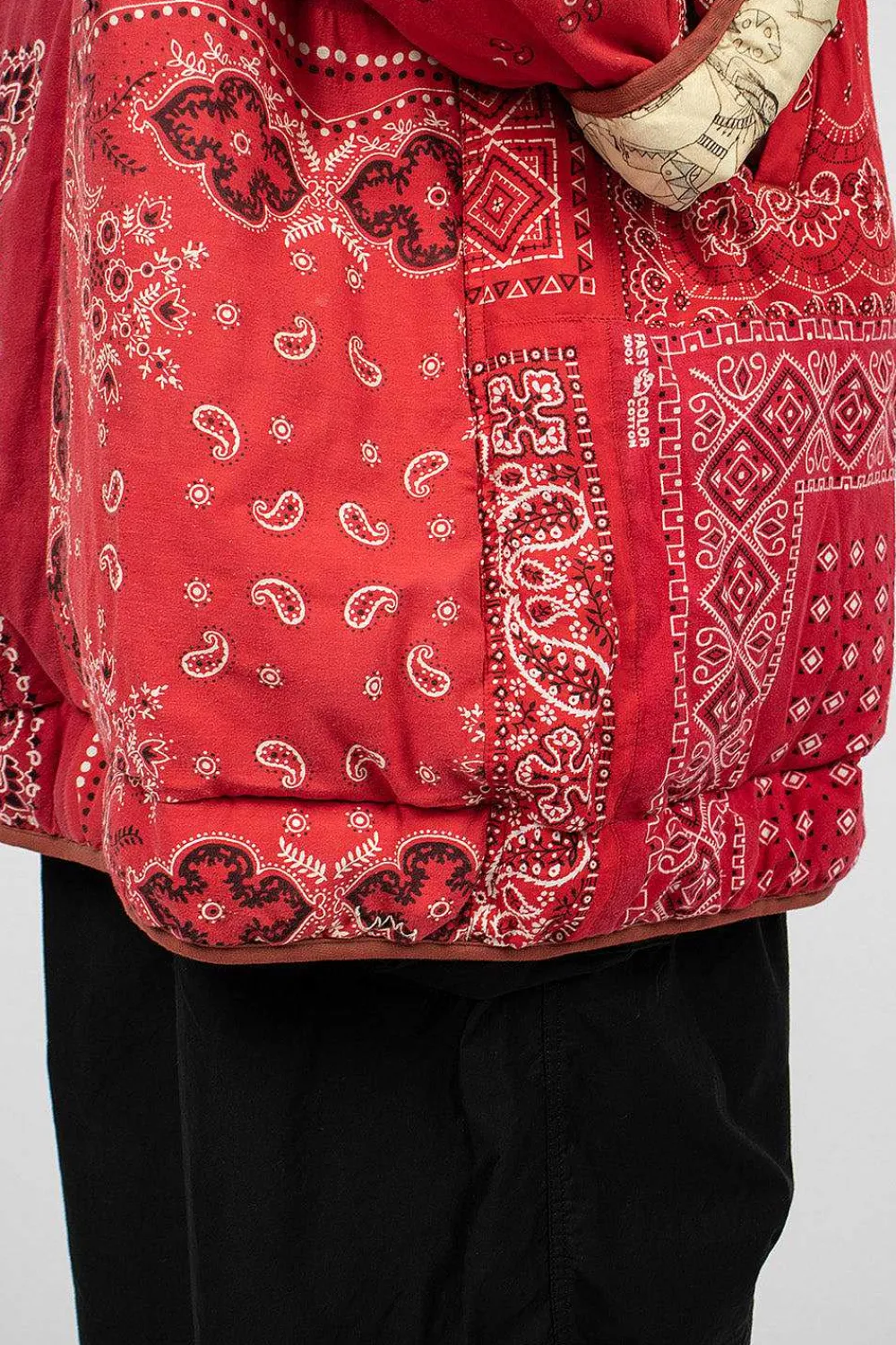 VISVIM Reversible Liner Coat Bandana Red| Outerwear
