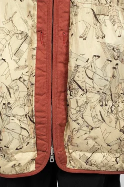 VISVIM Reversible Liner Coat Bandana Red| Outerwear