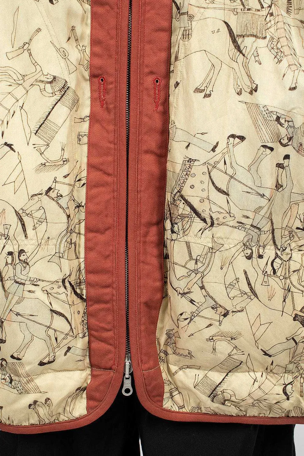VISVIM Reversible Liner Coat Bandana Red| Outerwear