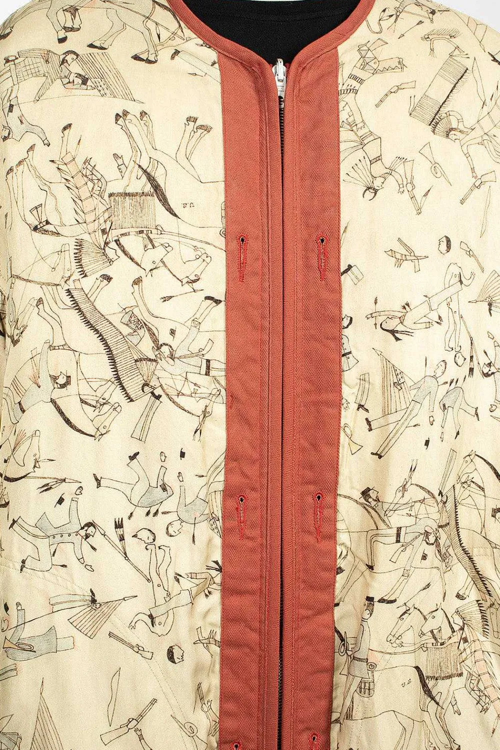VISVIM Reversible Liner Coat Bandana Red| Outerwear