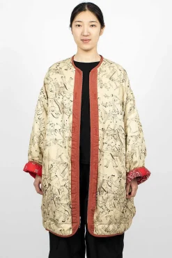VISVIM Reversible Liner Coat Bandana Red| Outerwear