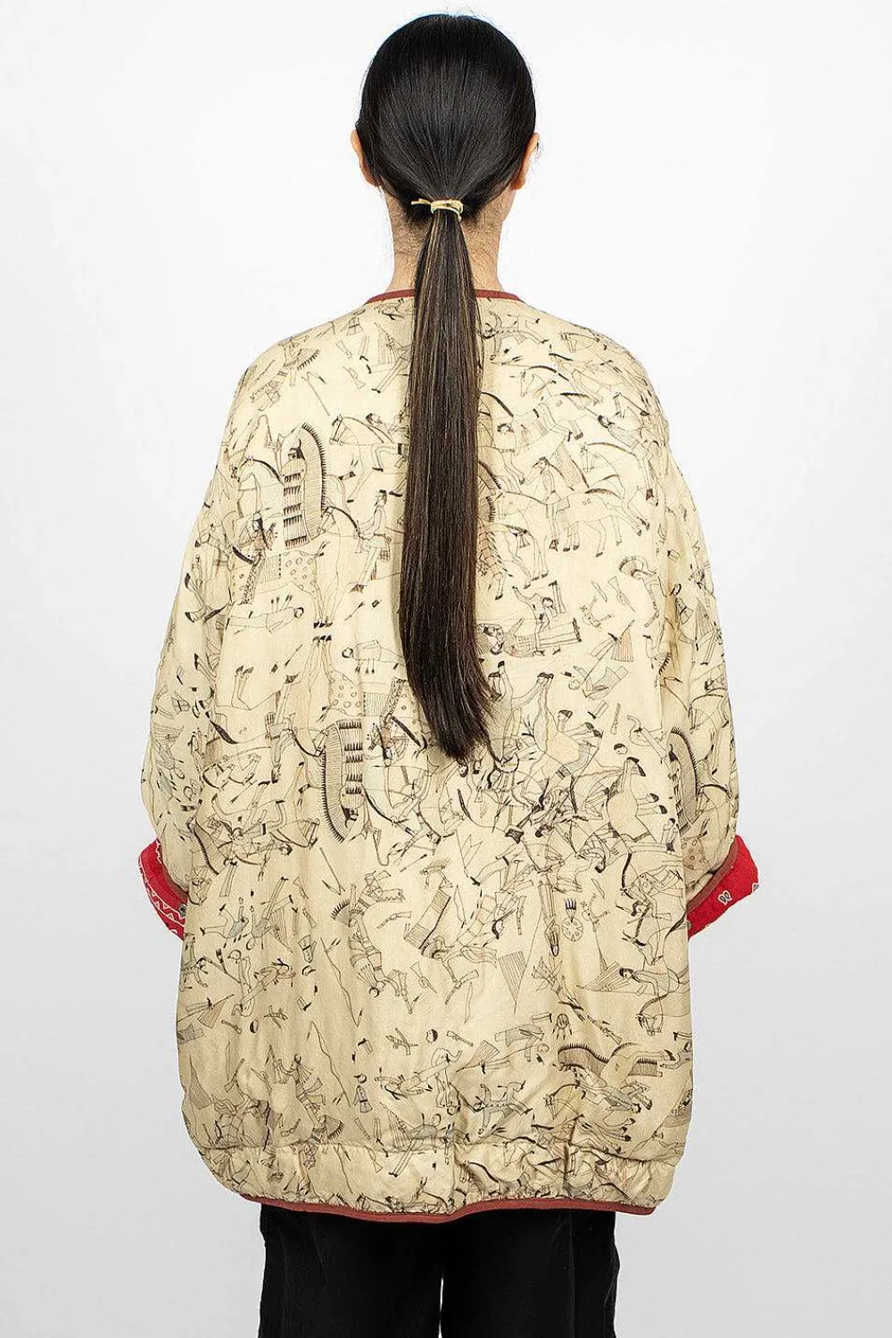 VISVIM Reversible Liner Coat Bandana Red| Bandanas