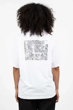 Acne Studios Rhinestone Face Tee Optic White| Tops