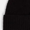Acne Studios Ribbed Beanie Black| Hats