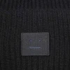 Acne Studios Ribbed Knit Beanie Black| Hats