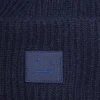 Acne Studios Ribbed Knit Beanie Navy| Hats
