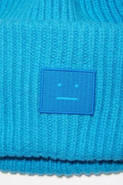Acne Studios Ribbed Knit Beanie Sapphire Blue| Hats