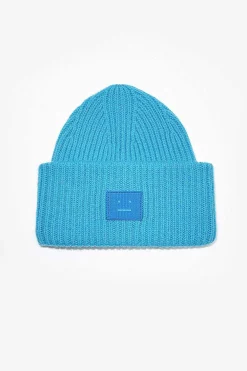 Acne Studios Ribbed Knit Beanie Sapphire Blue| Hats