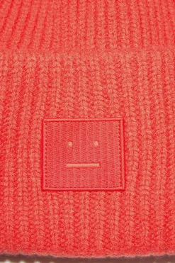 Acne Studios Ribbed Knit Beanie Sharp Red| Hats