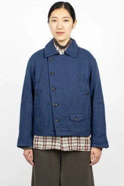 Vlas Blomme Riders Jacket Blue| Outerwear