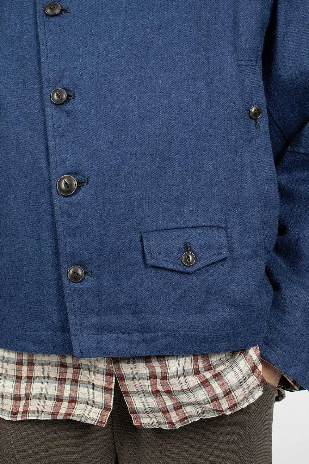 Vlas Blomme Riders Jacket Blue| Outerwear
