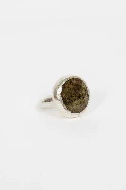Rosa Maria Robbie 1 Green Rutilated Quartz| Rings