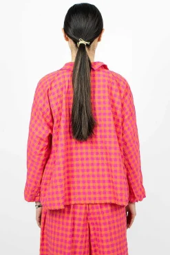 Daniela Gregis Rossella Shirt Orange/Fuchsia| Tops