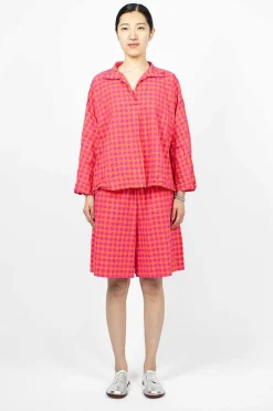 Daniela Gregis Rossella Shirt Orange/Fuchsia| Tops