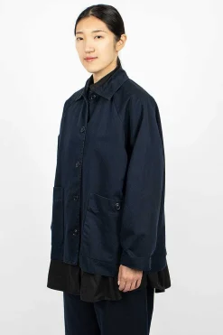 Casey Casey Rotty Jacket Navy Twill| Outerwear