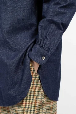Engineered Garments FWK Rounded Collar Shirt Indigo| Shirts