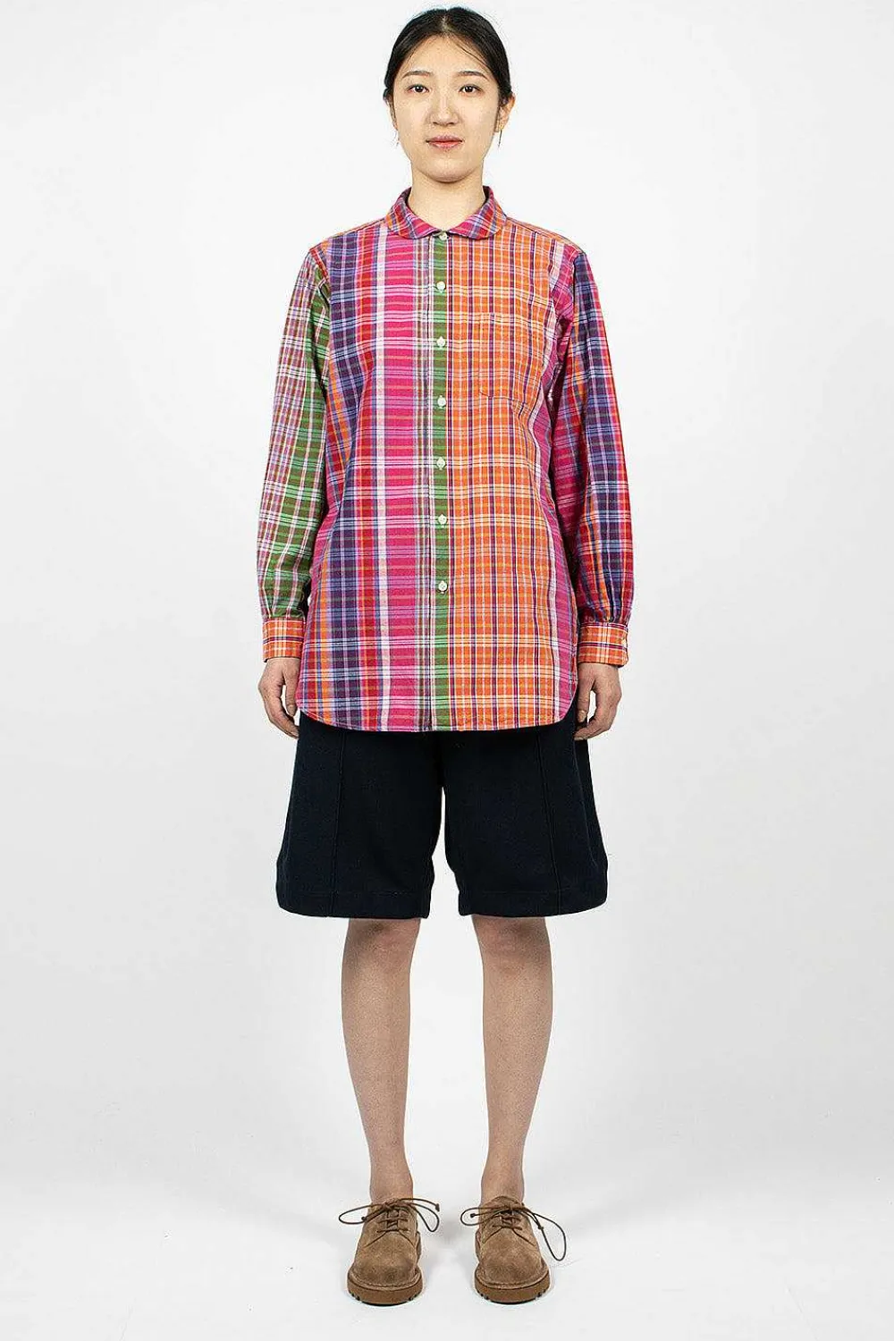 Engineered Garments FWK Rounded Collar Shirt Multi| Shirts