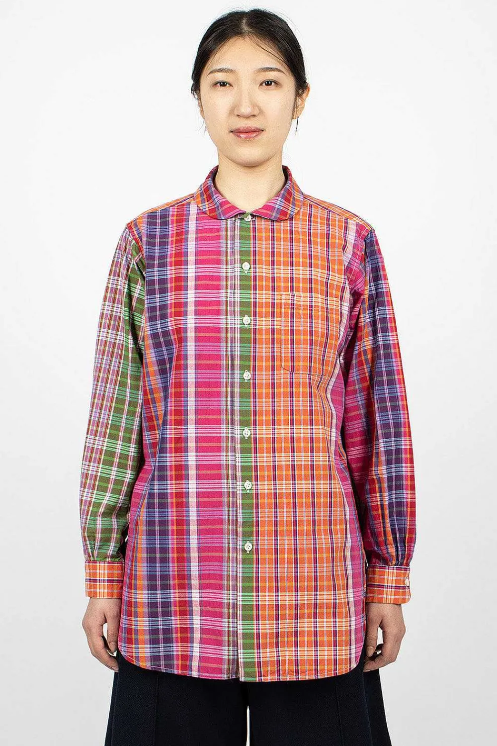Engineered Garments FWK Rounded Collar Shirt Multi| Shirts