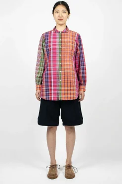 Engineered Garments FWK Rounded Collar Shirt Multi| Tops