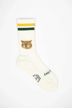 Rostersox Rs-277 Cat Socks Green| Tights & Socks