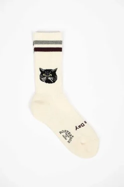 Rostersox Rs-277 Cat Socks Wine| Tights & Socks