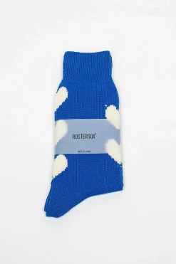 Rostersox Rs-63 Heart Socks Blue| Tights & Socks