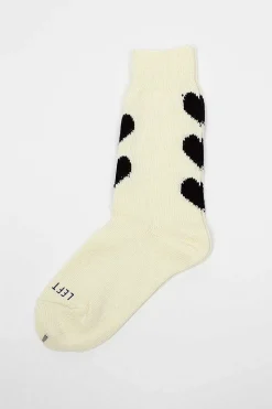 Rostersox Rs-63 Heart Socks White| Tights & Socks
