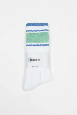 Rostersox Rs-219 Stripe Socks Green| Tights & Socks