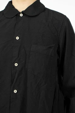 Comme Des Garçons Comme Des Garçons Ruffle Gusset Shirt Black| Shirts