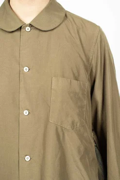 Comme Des Garçons Comme Des Garçons Ruffle Gusset Shirt Khaki| Shirts