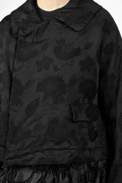 Comme Des Garçons Comme Des Garçons Ruffle Hem Floral Jacket| Outerwear