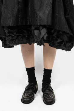 Comme Des Garçons Comme Des Garçons Ruffle Jacquard Dress Black| Dresses