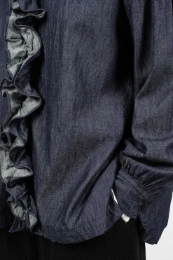Toujours Ruffle Shirt 6.5Oz Denim| Shirts