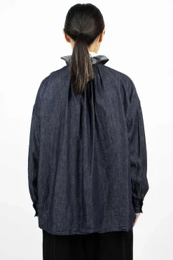 Toujours Ruffle Shirt 6.5Oz Denim| Shirts
