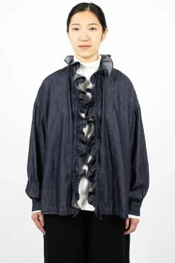 Toujours Ruffle Shirt 6.5Oz Denim| Shirts