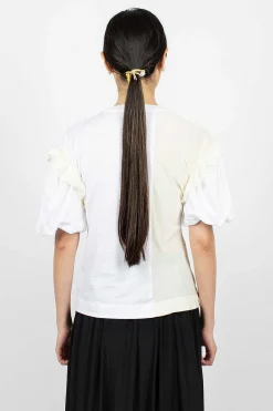 Simone Rocha Ruffle T-Shirt White| Tops