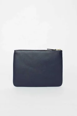Comme des Garçons Wallets Sa5100 Classic Leather Pouch Navy| Wallets