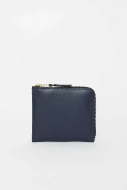 Comme des Garçons Wallets Sa3100 Leather Coin Purse Navy| Wallets