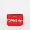 Comme des Garçons Wallets Sa8100Hl Red Huge Logo Pouch| Wallets