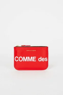 Comme des Garçons Wallets Sa8100Hl Red Huge Logo Pouch| Wallets