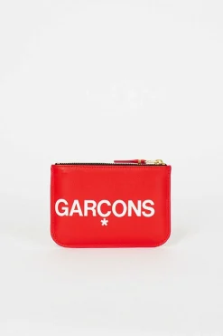 Comme des Garçons Wallets Sa8100Hl Red Huge Logo Pouch| Wallets
